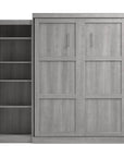 Modubox Pur 90" Queen Size Murphy Wall Bed with Storage Unit, image 36