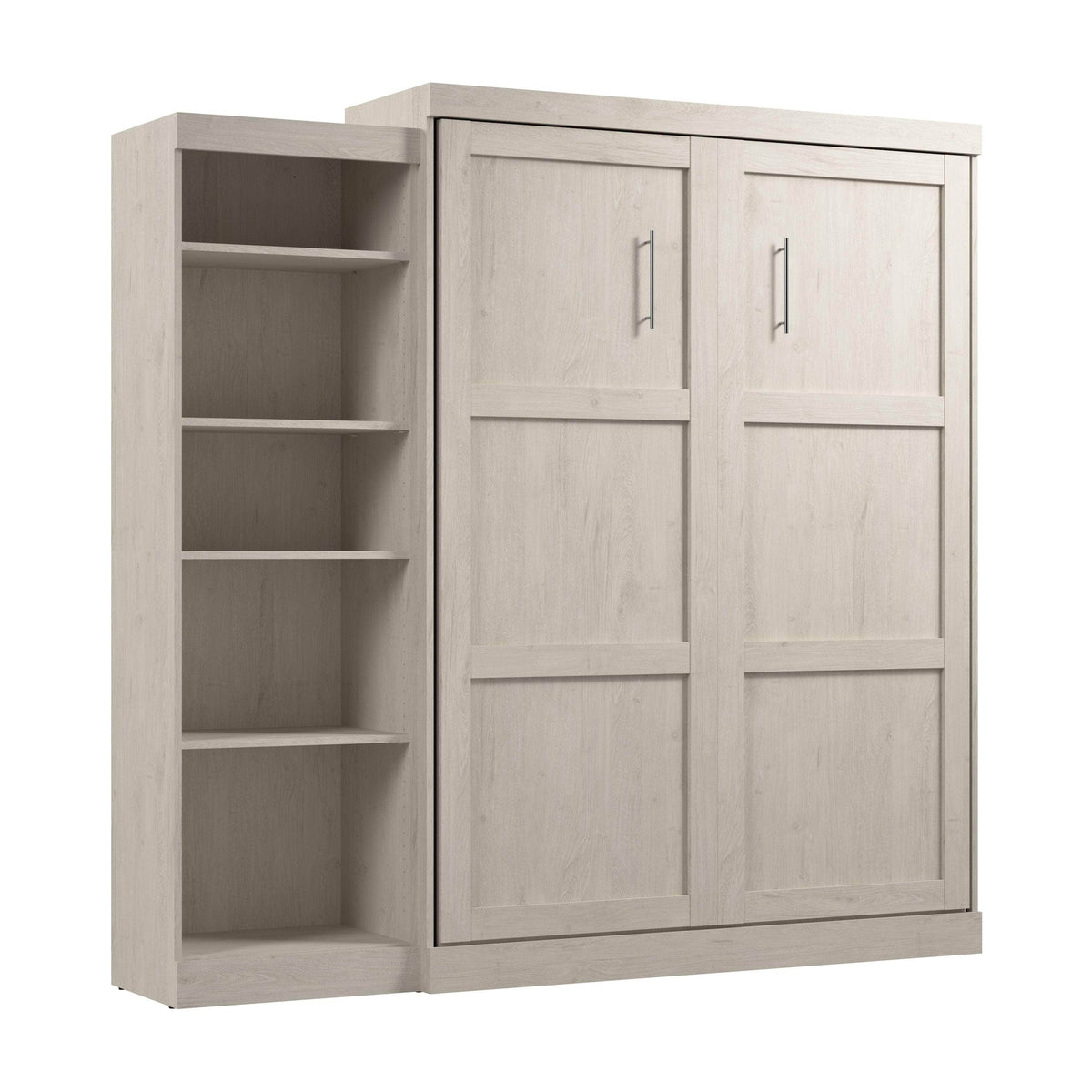 Modubox Pur 90" Queen Size Murphy Wall Bed with Storage Unit, image 50