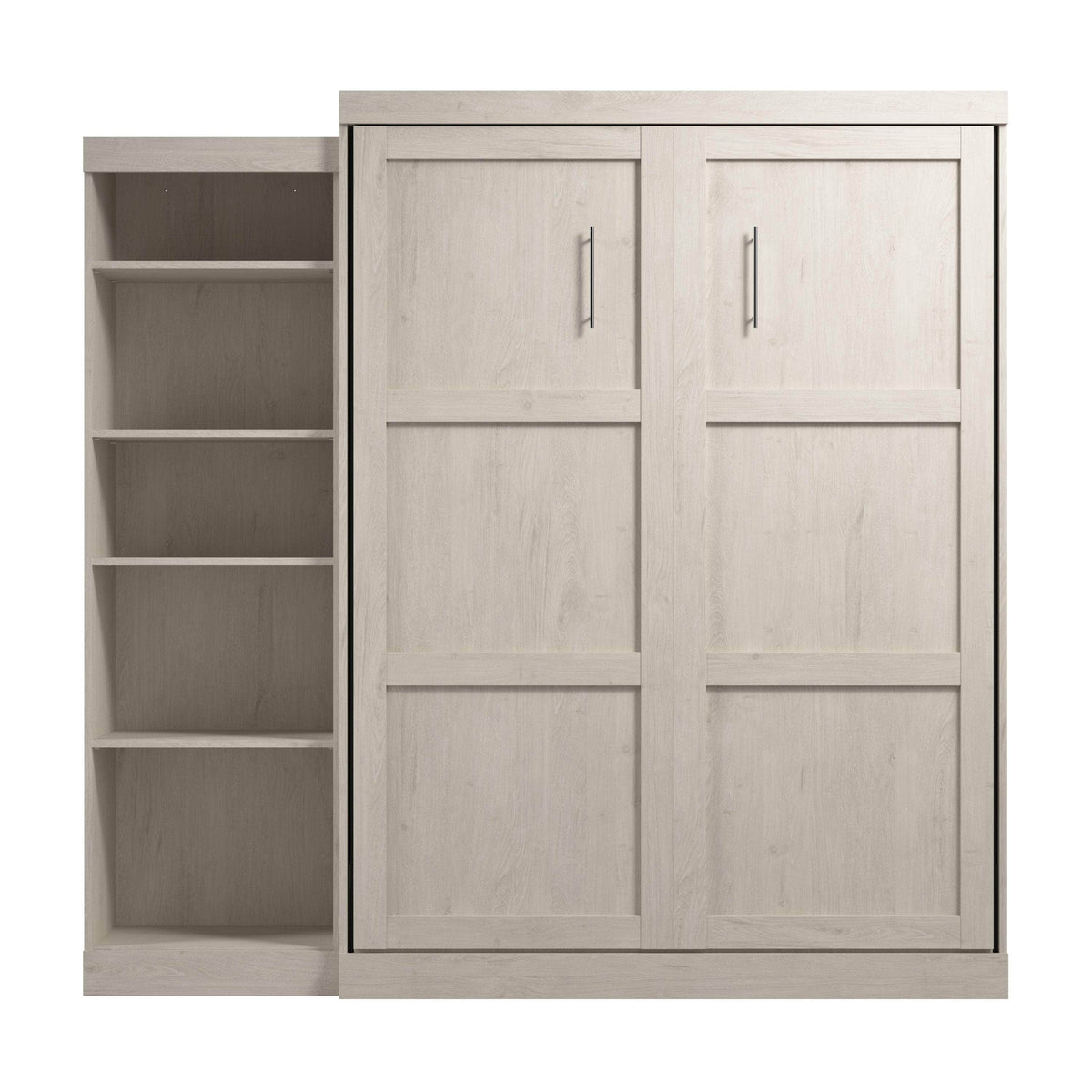 Modubox Pur 90" Queen Size Murphy Wall Bed with Storage Unit, image 49