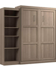 Modubox Pur 90" Queen Size Murphy Wall Bed with Storage Unit, image 62