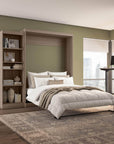 Modubox Pur 90" Queen Size Murphy Wall Bed with Storage Unit, image 59