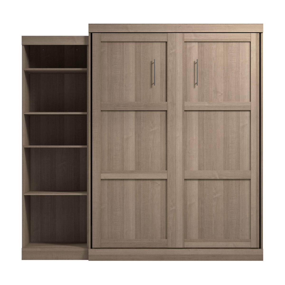 Modubox Pur 90" Queen Size Murphy Wall Bed with Storage Unit, image 61