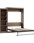 Modubox Pur 90" Queen Size Murphy Wall Bed with Storage Unit, image 64