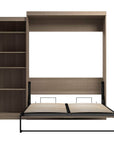 Modubox Pur 90" Queen Size Murphy Wall Bed with Storage Unit, image 63