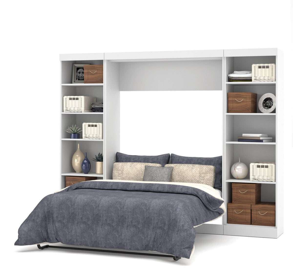 Modubox Pur Full Murphy Bed with 2 Storage Units (109W), image 4
