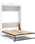 Modubox Pur Full Murphy Bed with 2 Storage Units (109W), image 5