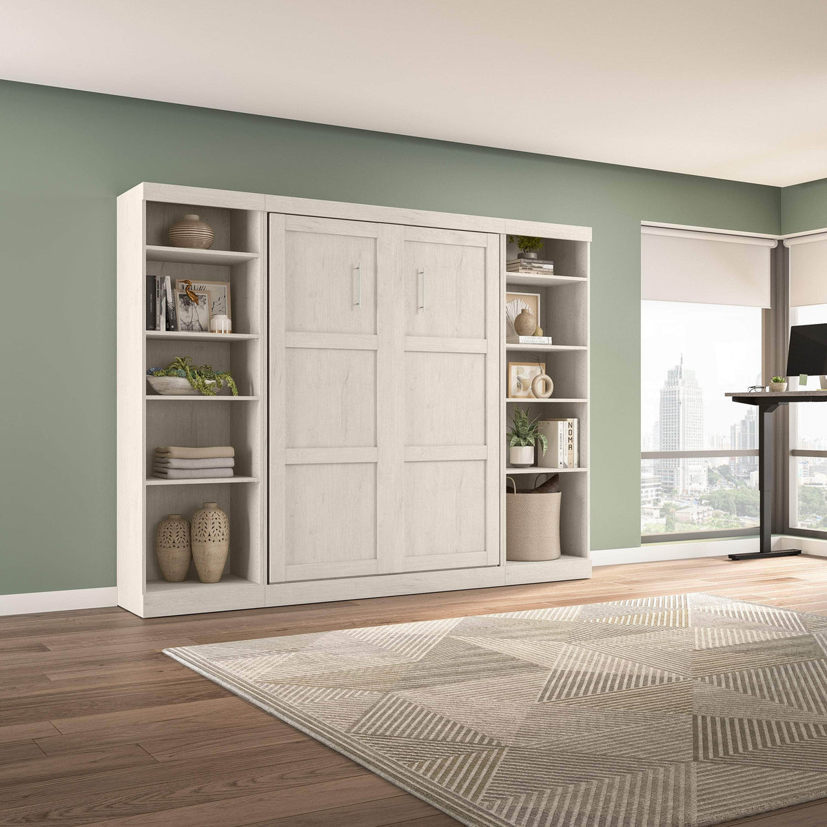 Modubox Pur Full Murphy Bed with 2 Storage Units (109W), image 56