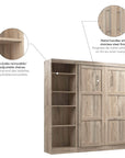 Modubox Pur Full Murphy Full Bed with Storage Unit (84W), image 36