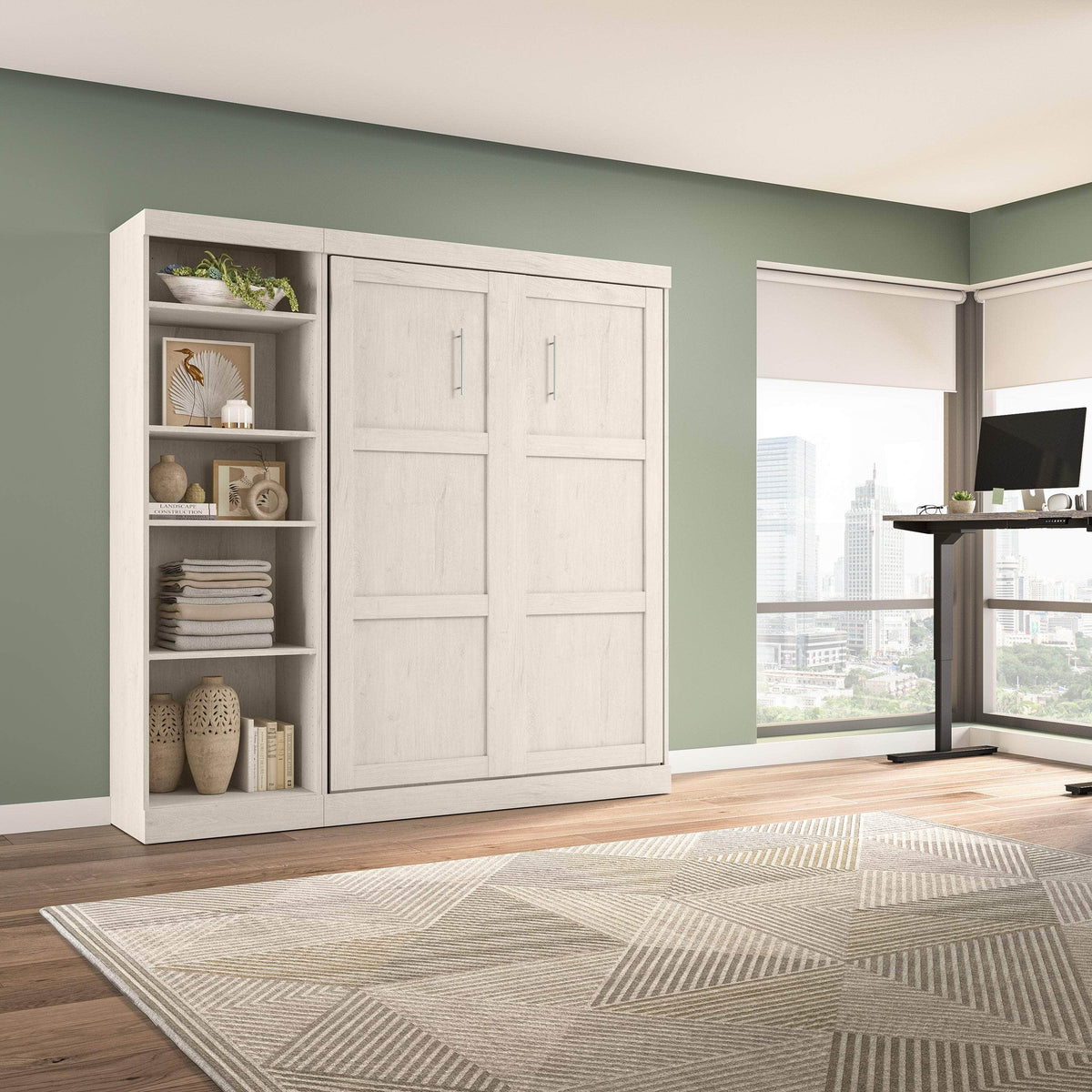 Modubox Pur Full Murphy Full Bed with Storage Unit (84W), image 54