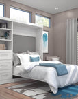 Modubox Pur Full Murphy Wall Bed and 1 Storage Unit with Drawers (84”), image 1