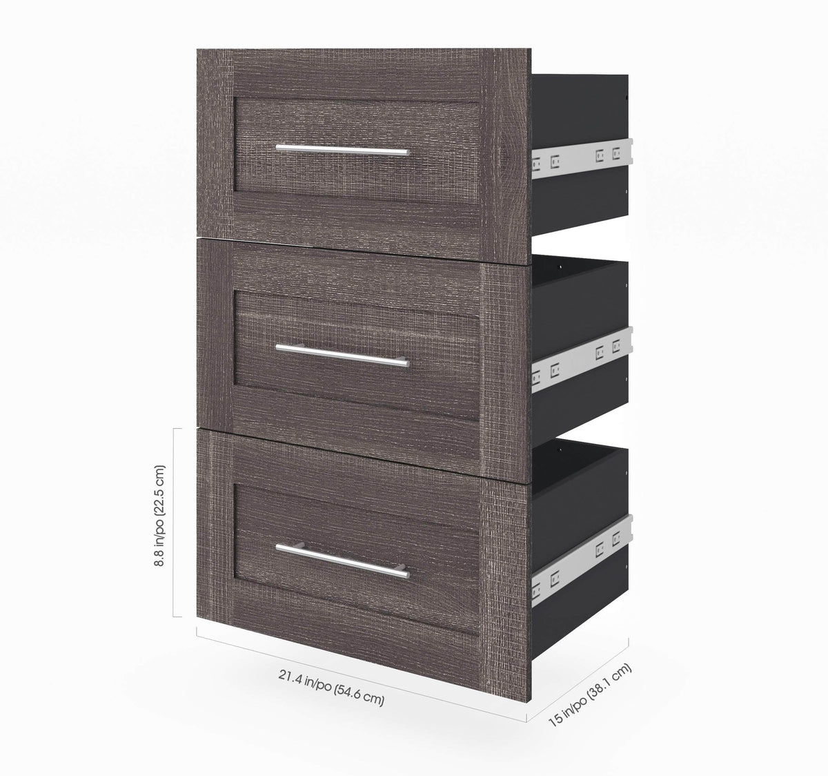 Modubox Pur Full Murphy Wall Bed and 1 Storage Unit with Drawers (84”), image 14