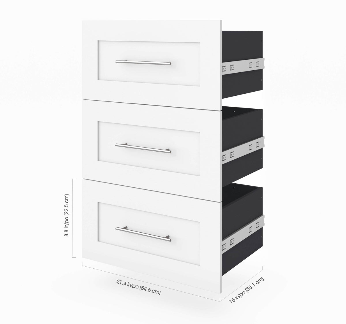 Modubox Pur Full Murphy Wall Bed and 1 Storage Unit with Drawers (84”), image 6
