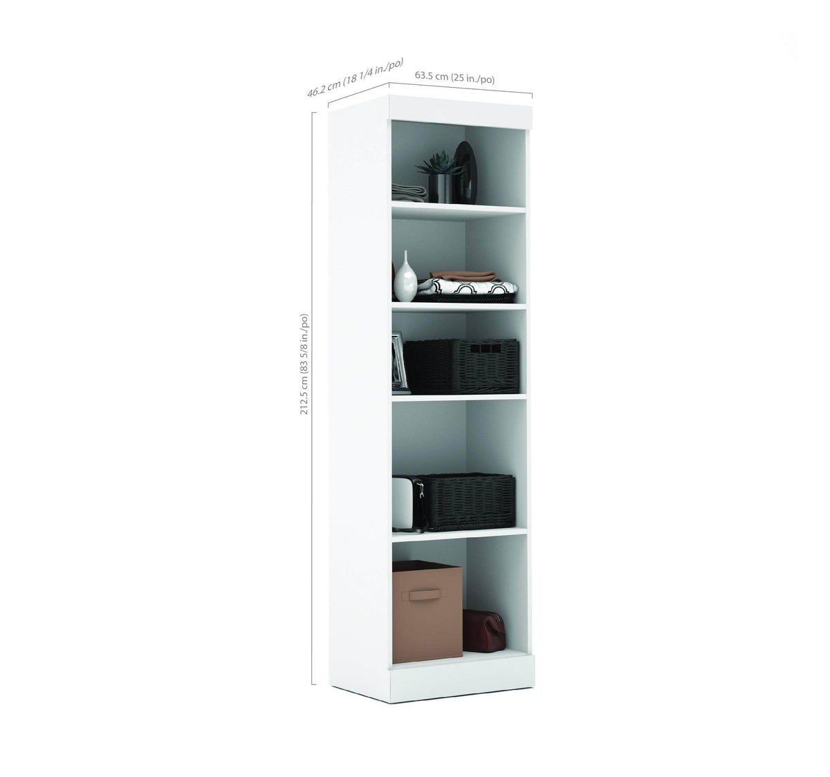 Modubox Pur Full Murphy Wall Bed and 1 Storage Unit with Drawers (84”), image 5