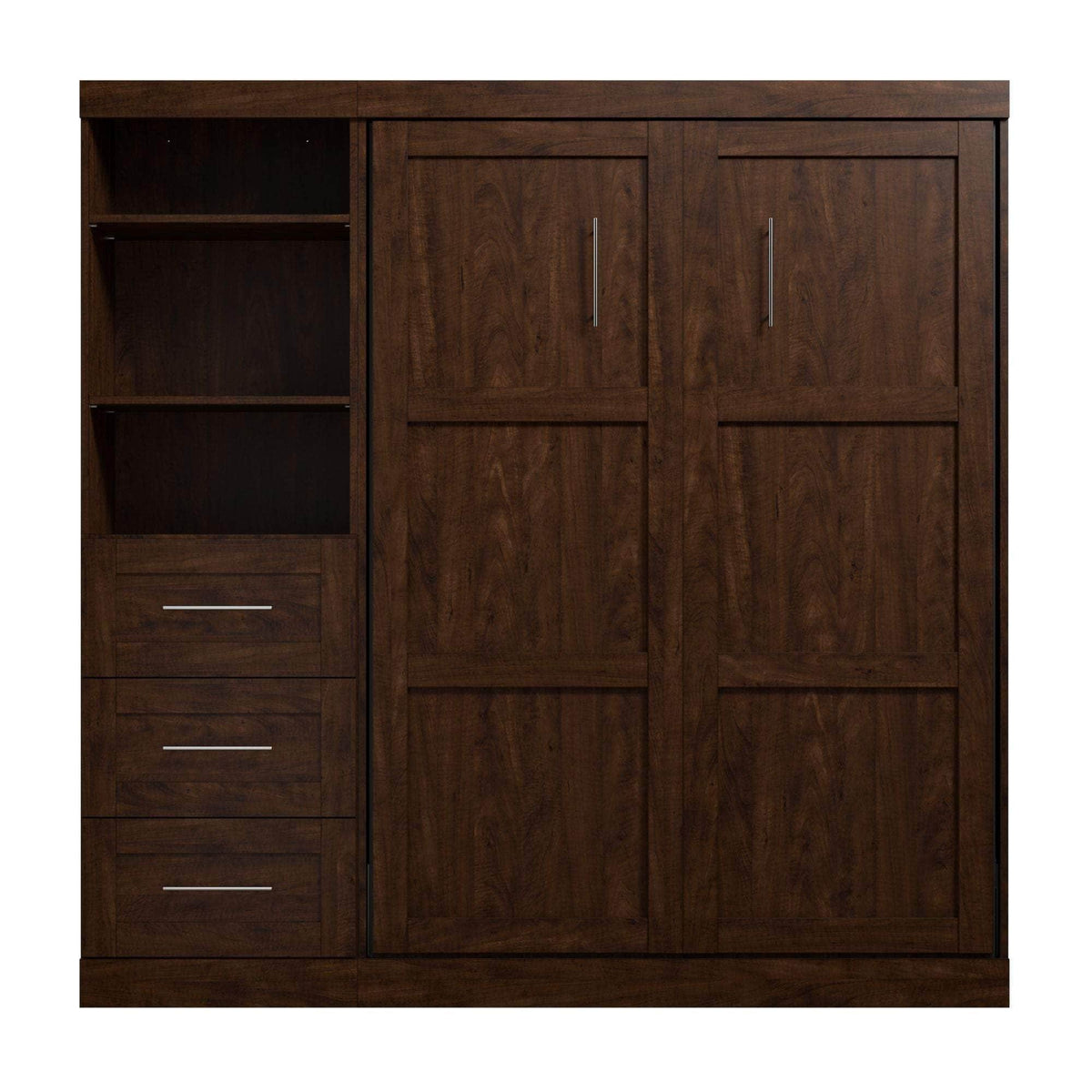 Modubox Pur Full Murphy Wall Bed and 1 Storage Unit with Drawers (84”), image 18