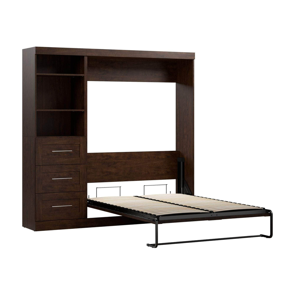 Modubox Pur Full Murphy Wall Bed and 1 Storage Unit with Drawers (84”), image 21