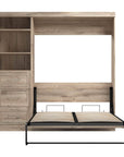 Modubox Pur Full Murphy Wall Bed and 1 Storage Unit with Drawers (84”), image 36