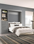 Modubox Pur Full Murphy Wall Bed and 1 Storage Unit with Drawers (84”), image 43
