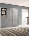 Modubox Pur Full Murphy Wall Bed and 1 Storage Unit with Drawers (84”), image 44