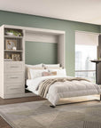 Modubox Pur Full Murphy Wall Bed and 1 Storage Unit with Drawers (84”), image 56
