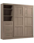 Modubox Pur Full Murphy Wall Bed and 1 Storage Unit with Drawers (84”), image 71
