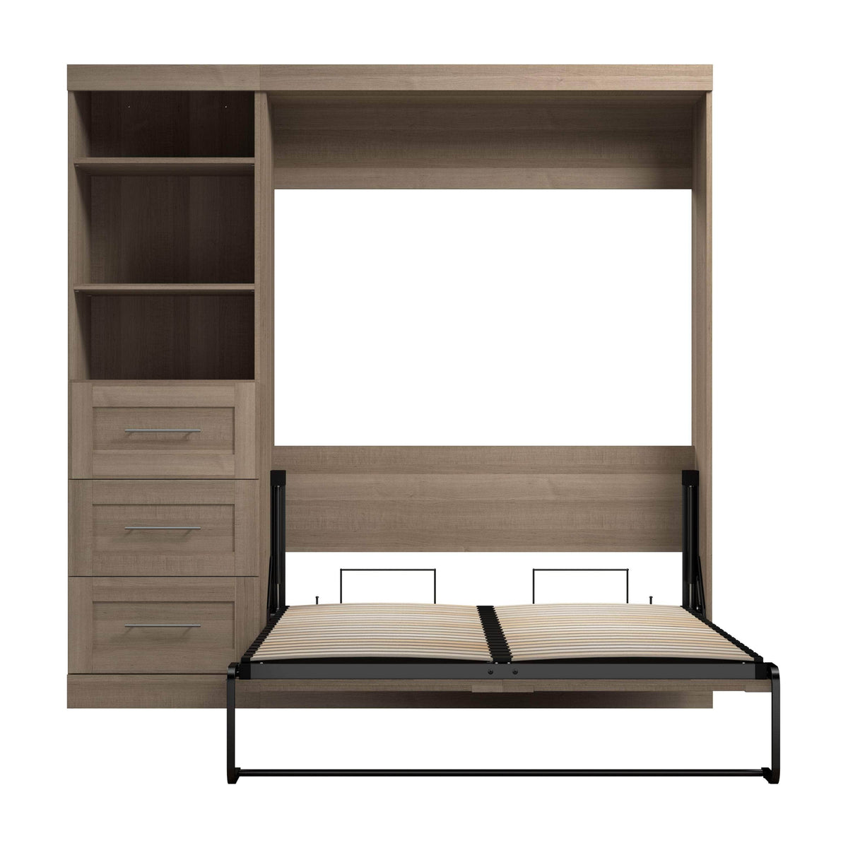 Modubox Pur Full Murphy Wall Bed and 1 Storage Unit with Drawers (84”), image 72