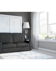Modubox Pur Full Murphy Wall Bed and a Sofa in White, image 2