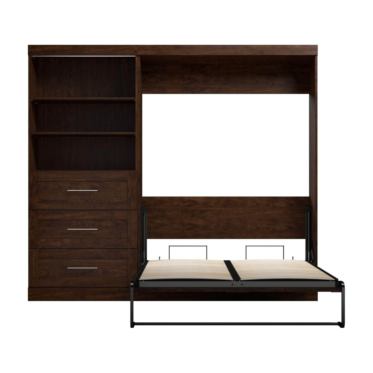 Modubox Pur Full Murphy Wall Bed and Storage Unit with Drawers (95W), image 10