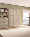 Modubox Pur Full Murphy Wall Bed and Storage Unit with Drawers (95W), image 25