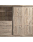 Modubox Pur Full Murphy Wall Bed and Storage Unit with Drawers (95W), image 26