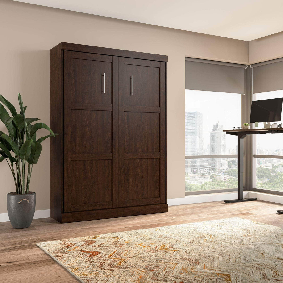 Modubox Pur Full Size Murphy Wall Bed, image 19