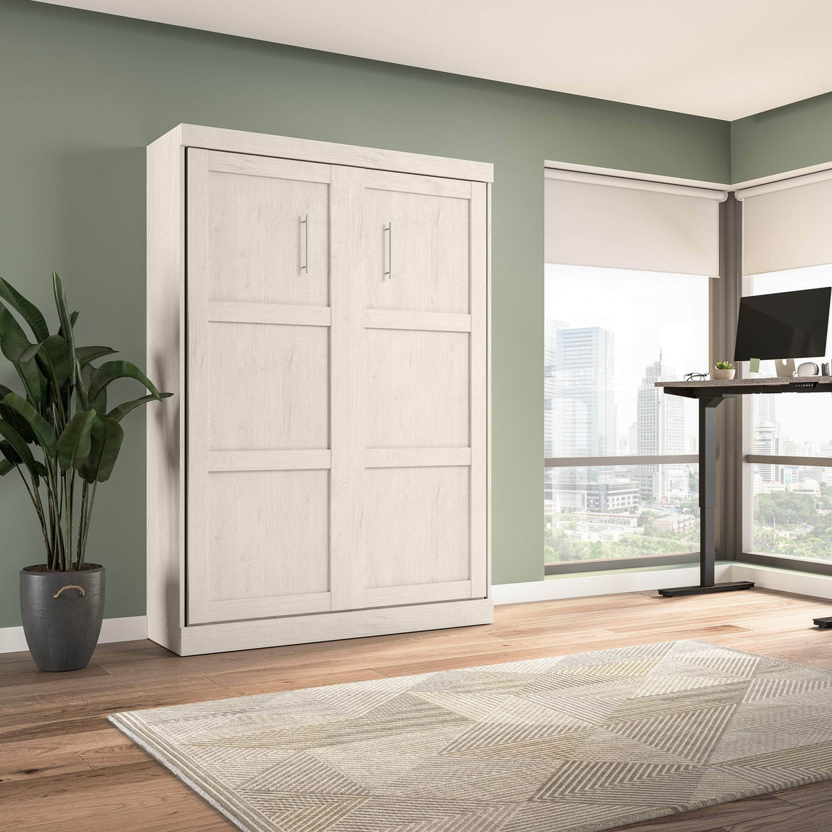 Modubox Pur Full Size Murphy Wall Bed, image 50