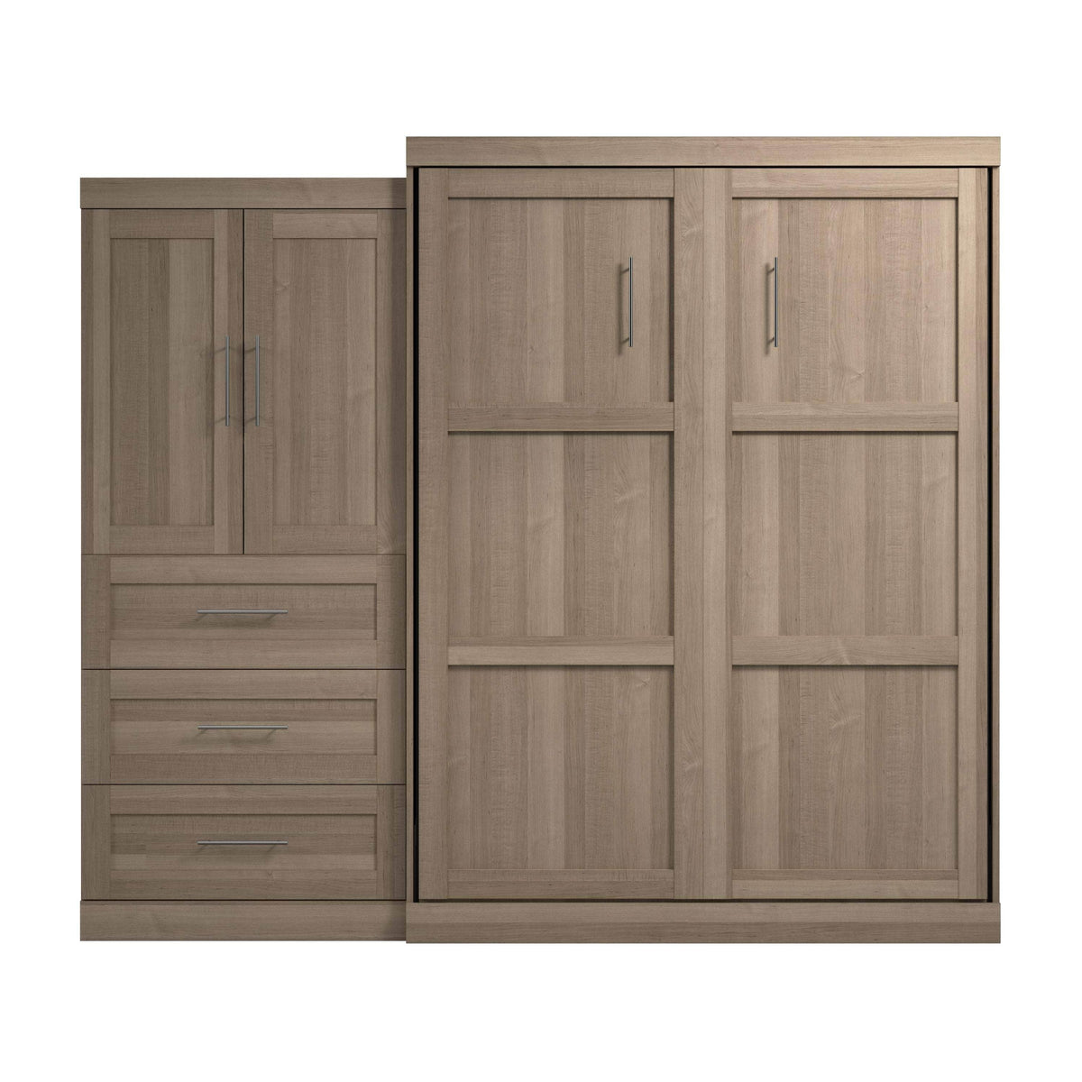 Modubox Pur Queen Murphy Wall Bed and 1 Storage Unit with Drawers (101”), image 45