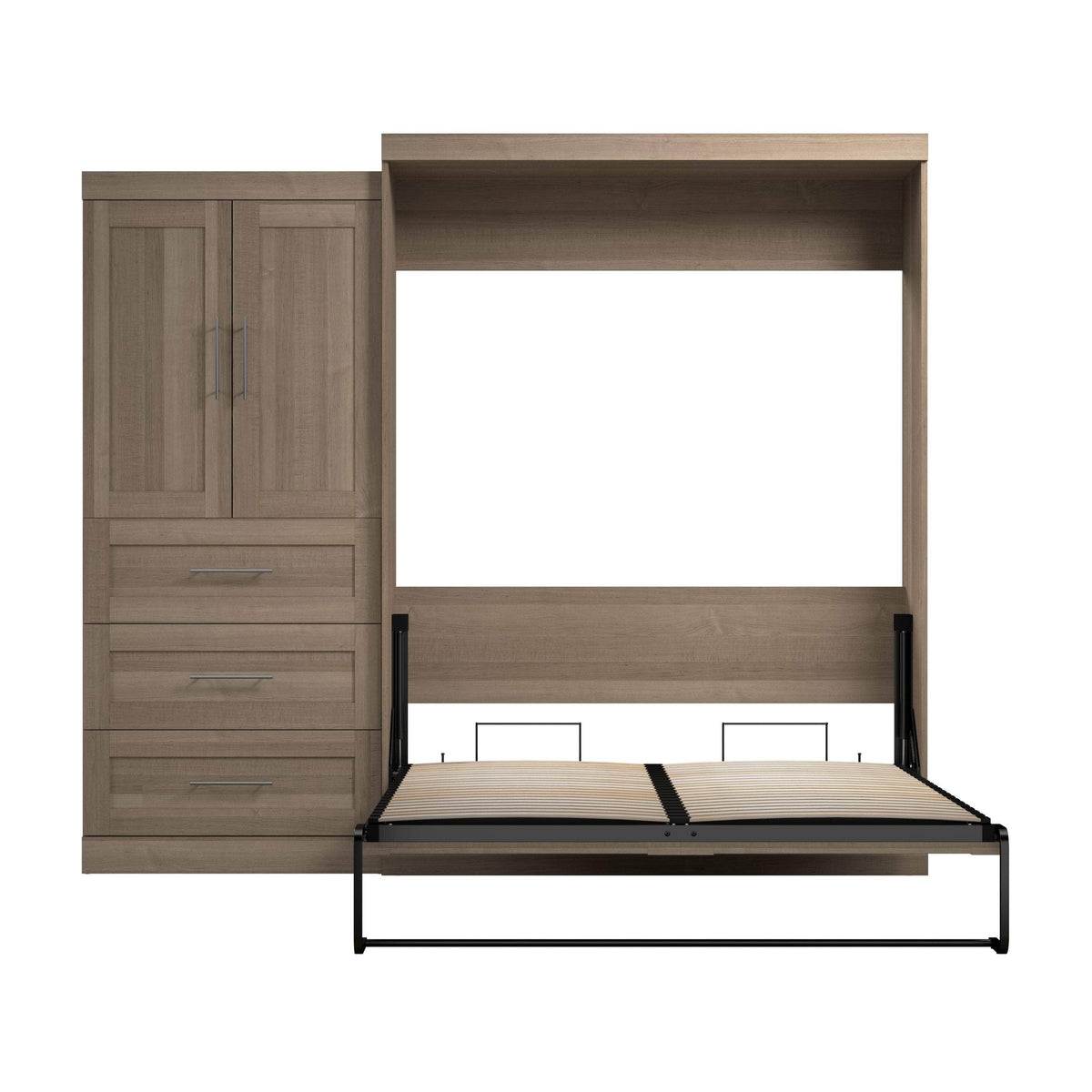 Modubox Pur Queen Murphy Wall Bed and 1 Storage Unit with Drawers (101”), image 49