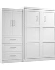 Modubox Pur Queen Murphy Wall Bed and 1 Storage Unit with Drawers (101”), image 3