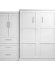 Modubox Pur Queen Murphy Wall Bed and 1 Storage Unit with Drawers (101”), image 4