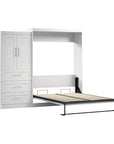 Modubox Pur Queen Murphy Wall Bed and 1 Storage Unit with Drawers (101”), image 6