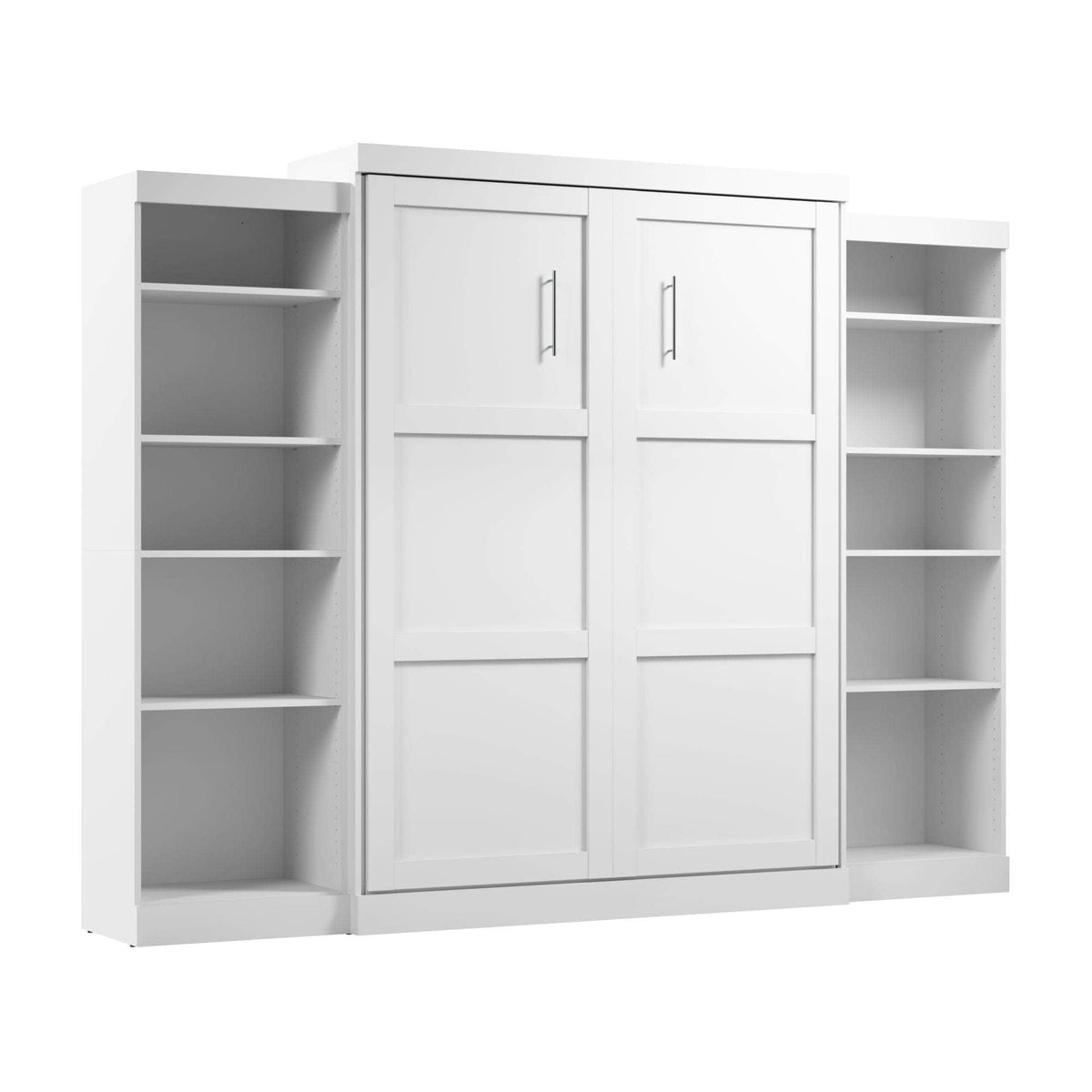 Modubox Pur Queen Murphy Wall Bed and 2 Storage Units (115W), image 13