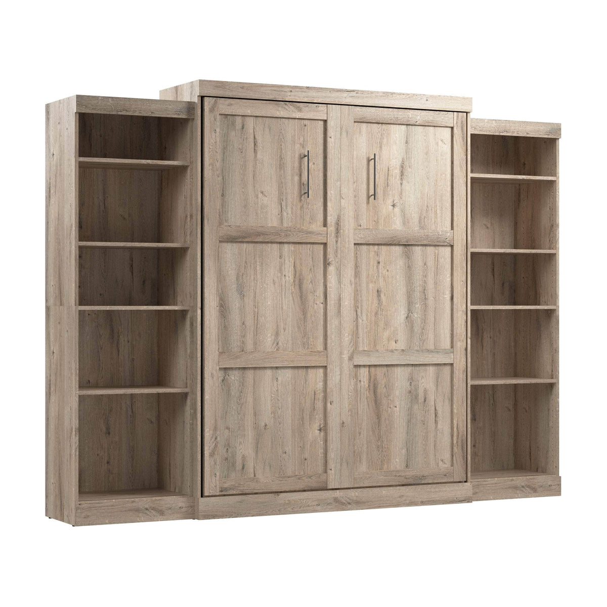 Modubox Pur Queen Murphy Wall Bed and 2 Storage Units (115W), image 30