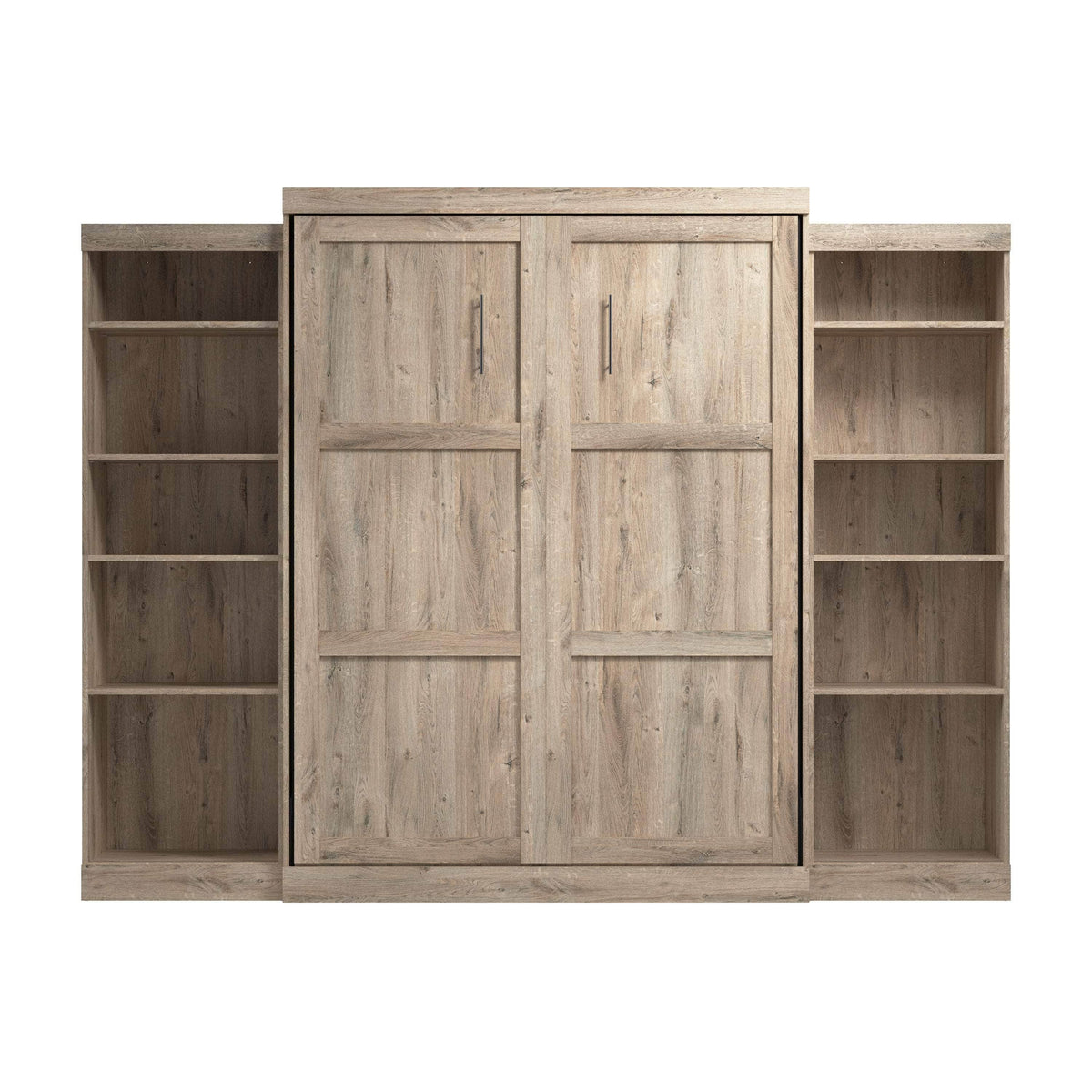 Modubox Pur Queen Murphy Wall Bed and 2 Storage Units (115W), image 28