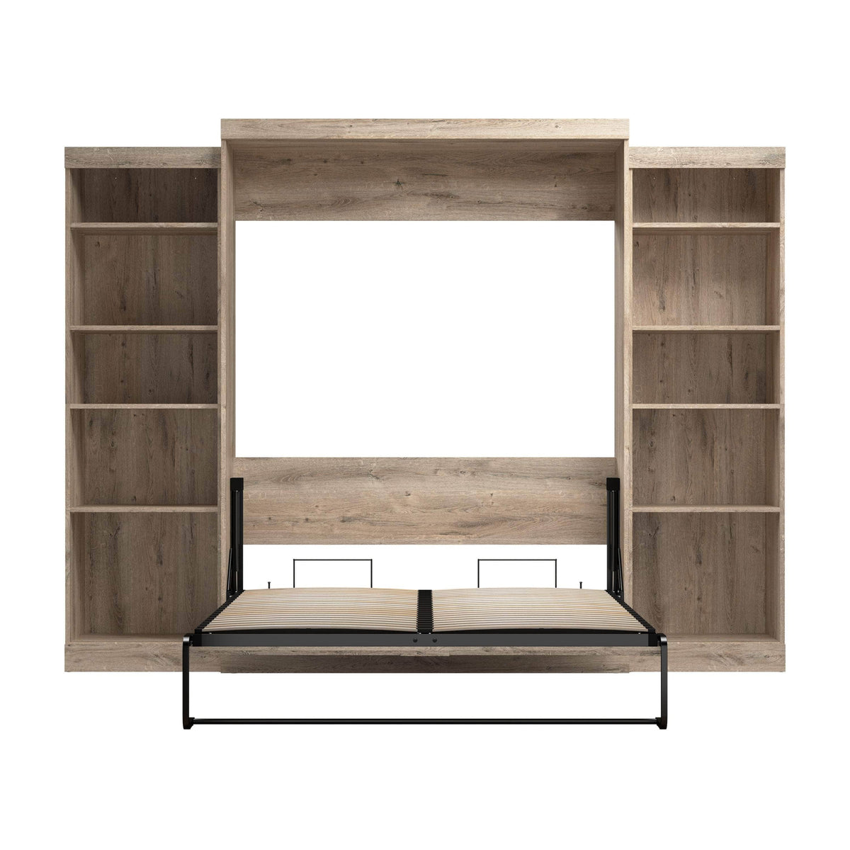 Modubox Pur Queen Murphy Wall Bed and 2 Storage Units (115W), image 32
