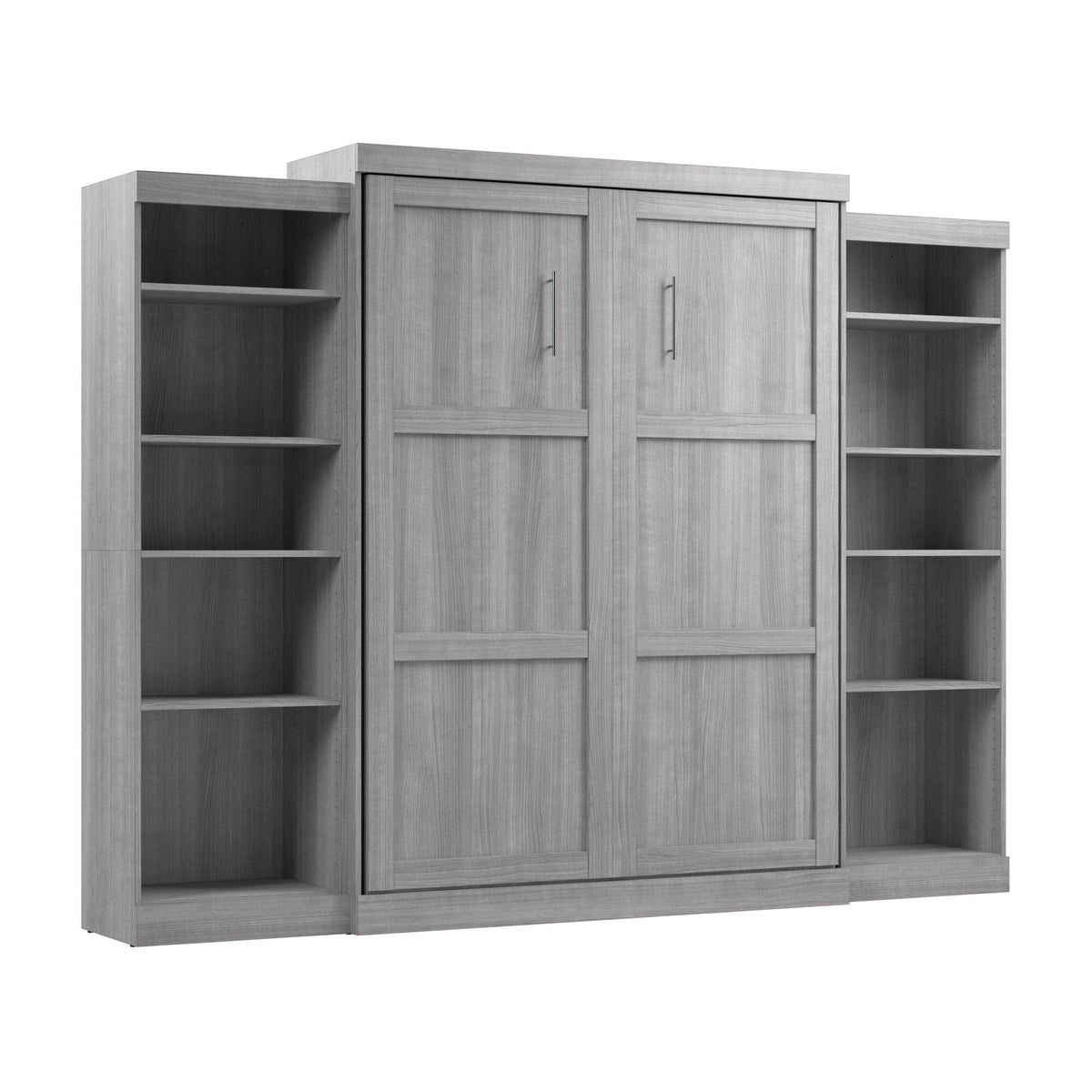 Modubox Pur Queen Murphy Wall Bed and 2 Storage Units (115W), image 43
