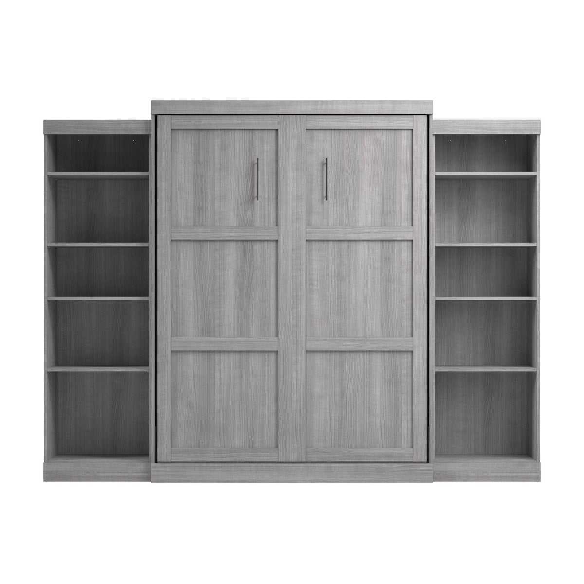 Modubox Pur Queen Murphy Wall Bed and 2 Storage Units (115W), image 42