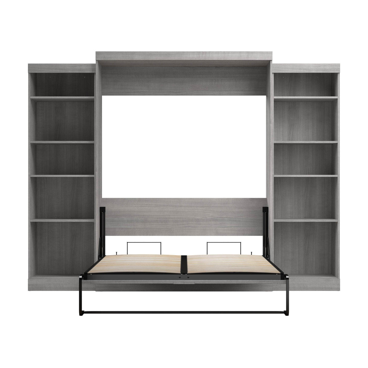 Modubox Pur Queen Murphy Wall Bed and 2 Storage Units (115W), image 45