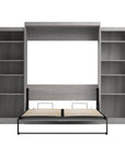 Modubox Pur Queen Murphy Wall Bed and 2 Storage Units (115W), image 45