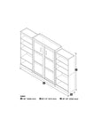 Modubox Pur Queen Murphy Wall Bed and 2 Storage Units (136”), image 1