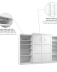 Modubox Pur Queen Murphy Wall Bed and 2 Storage Units (136”), image 14