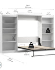 Modubox Pur Queen Murphy Wall Bed and 2 Storage Units (136”), image 13