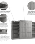 Modubox Pur Queen Murphy Wall Bed and 2 Storage Units (136”), image 43