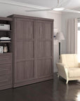 Modubox Pur Queen Murphy Wall Bed and Storage Unit with Drawers (90W), image 2
