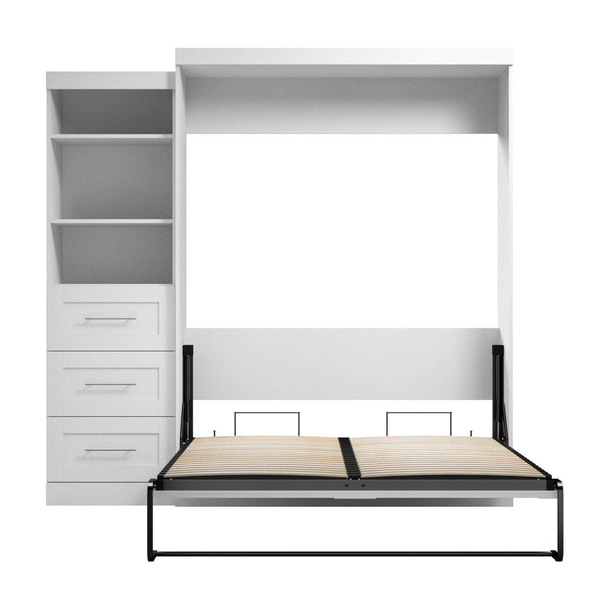 Modubox Pur Queen Murphy Wall Bed and Storage Unit with Drawers (90W), image 16